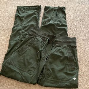 Lululemon dance studio pant size 4 Reg moss green